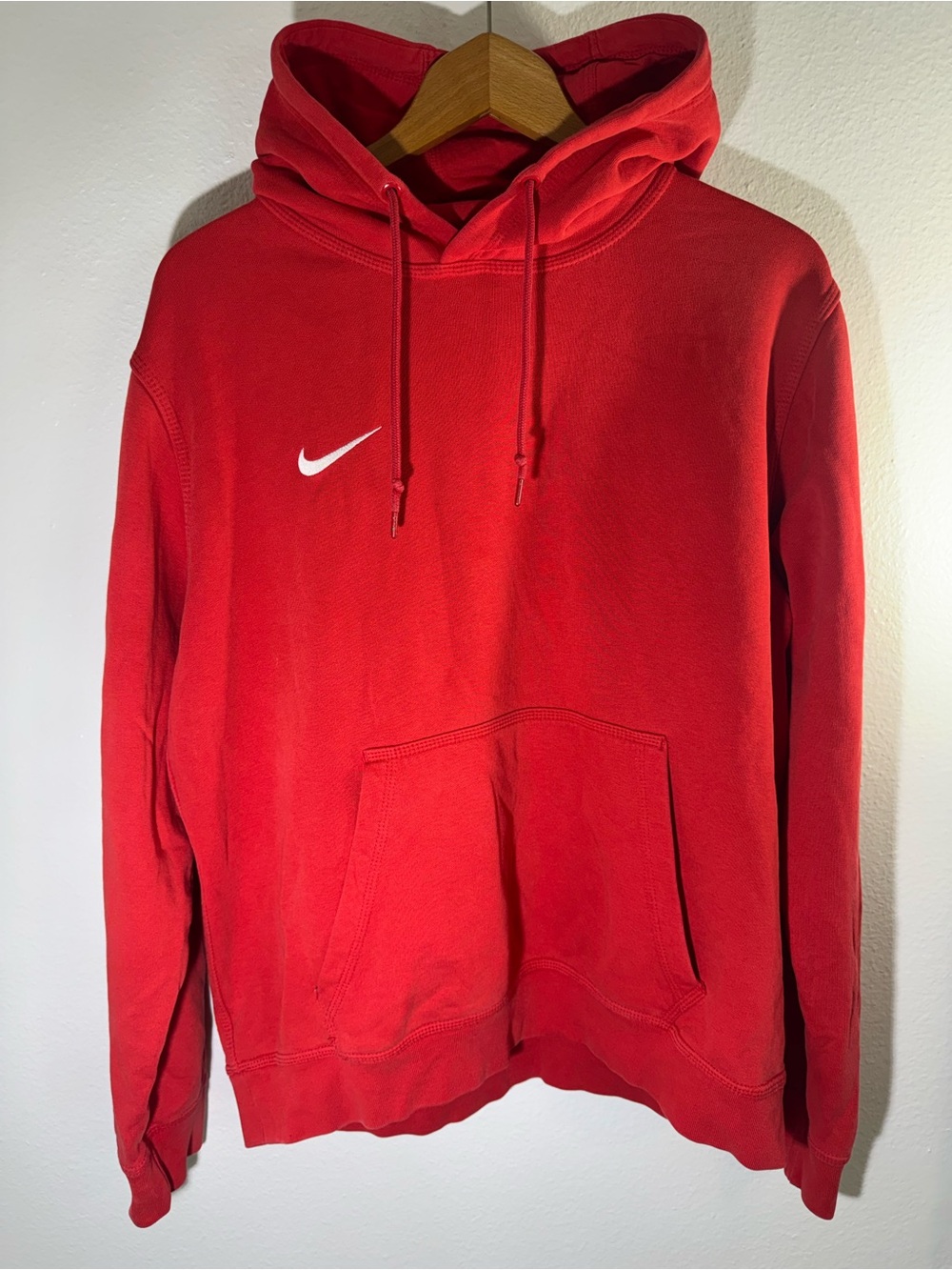 Nike Red Mens Pullover Hoodie Jacket
